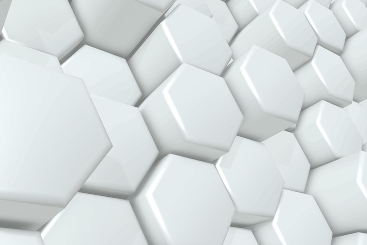 Bezpłatny plik Wektor realistyczne 3d sześciokąty geometryczne tło