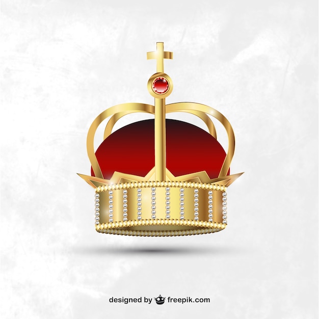 Bezpłatny wektor realistyczne królewska korona