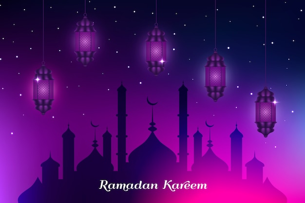 Bezpłatny wektor realistyczne obchody ramadanu