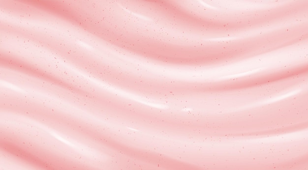 Bezpłatny wektor realistyczne różowe tło peelingu lub jogurtu
