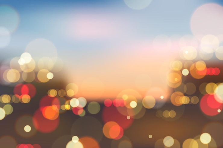 Bezpłatny plik Wektor realistyczne tło bokeh