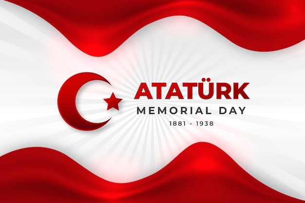 Realistyczne Tło Dnia Pamięci Ataturka