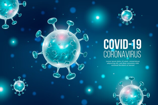 Realistyczne tło koronawirusa