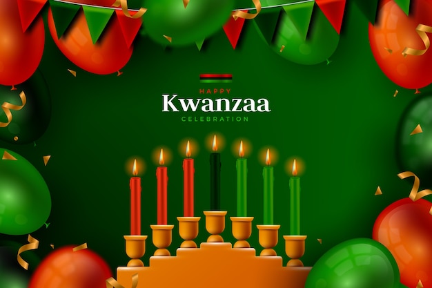 Realistyczne tło kwanzaa