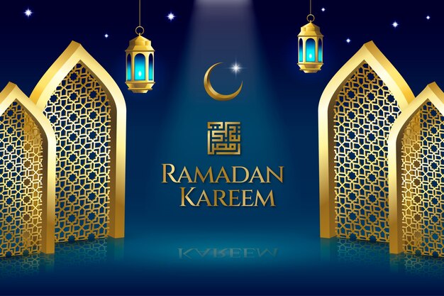 Realistyczne tło ramadan