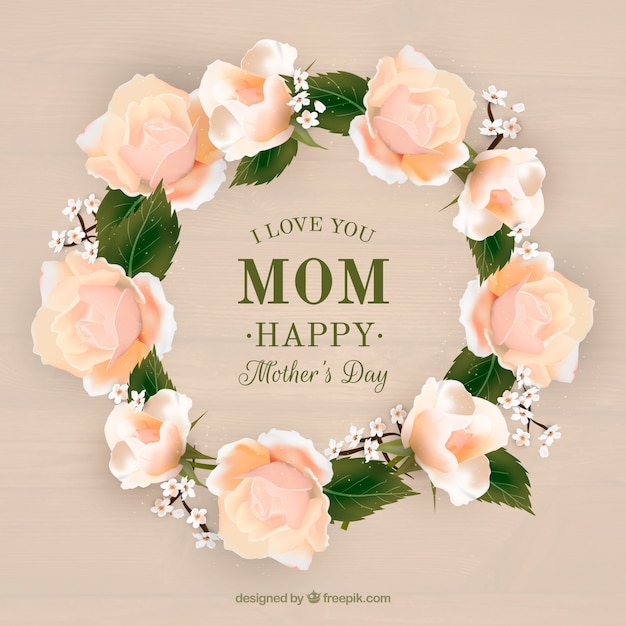 Realistyczne Wieniec Kwiatów Na Dzień Matki
