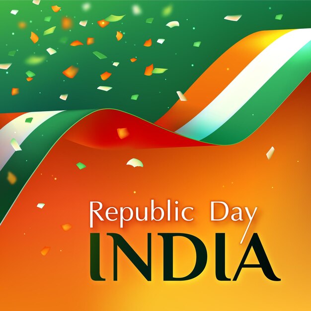 Realistyczny dzień republiki indyjskiej