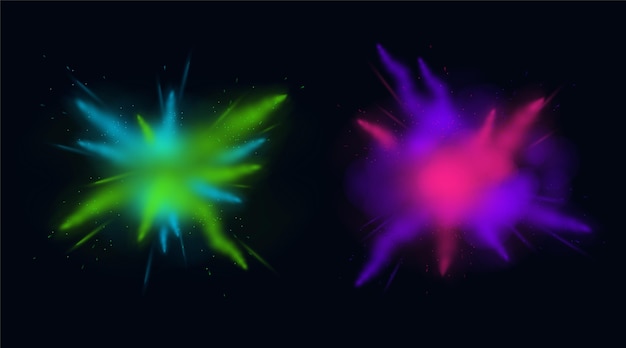Realistyczny festiwal holi wybuchu