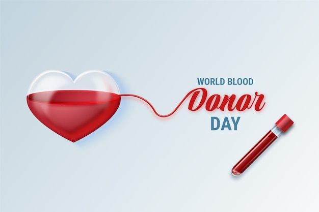 Realistyczny światowy dzień dawcy krwi