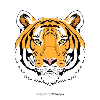 Realistyczny tygrysi tło
