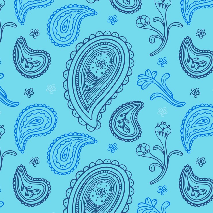 Bezpłatny plik Wektor ręcznie narysowana ilustracja wzoru paisley
