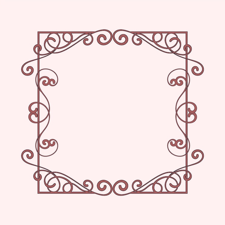 Bezpłatny plik Wektor ręcznie narysowany projekt ramki w stylu art nouveau