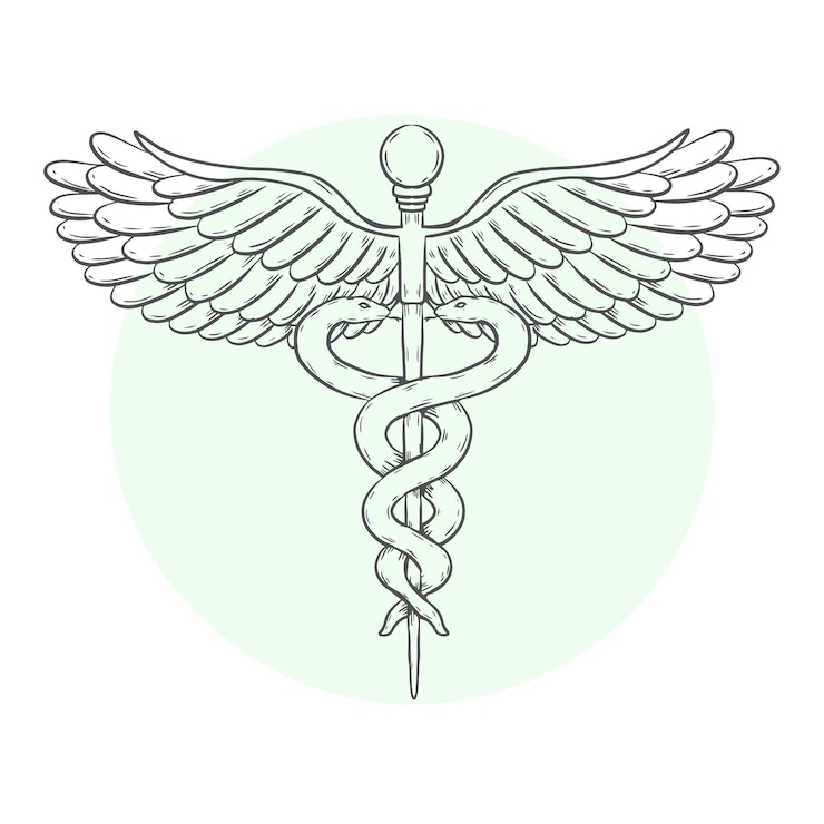 Bezpłatny plik Wektor ręcznie narysowany symbol medyczny i farmaceutyczny