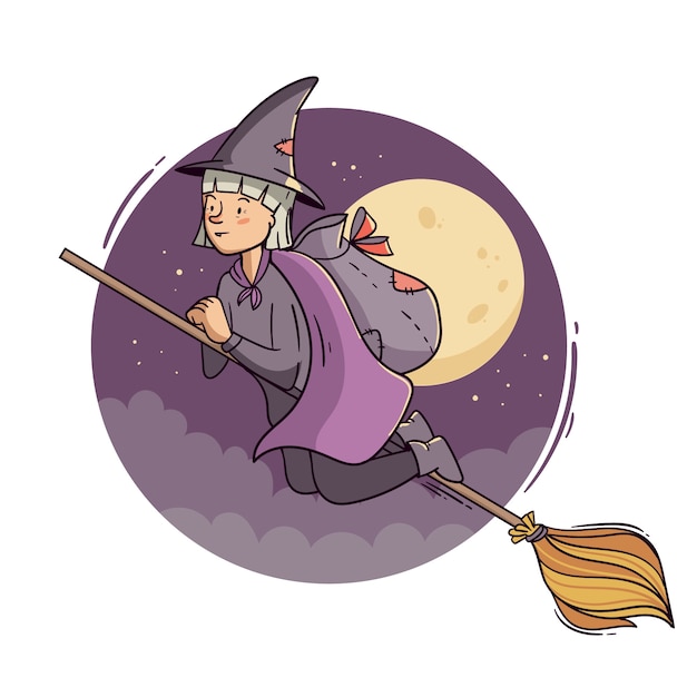 Ręcznie Rysowana Ilustracja Befana