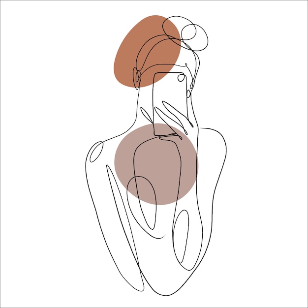 Ręcznie rysowana ilustracja jednej linii