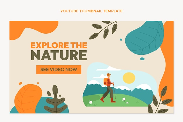 Ręcznie rysowana miniatura trekkingowa youtube