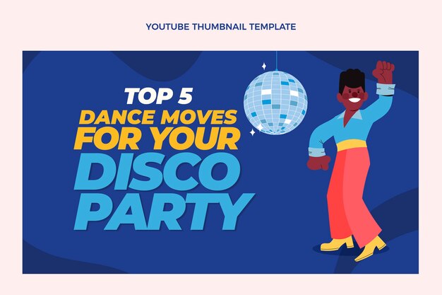Ręcznie Rysowana Miniatura Youtube Disco Party