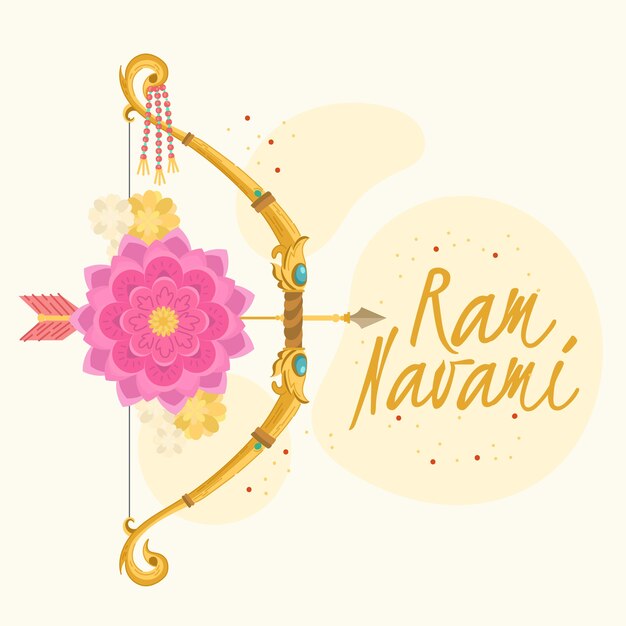 Ręcznie rysowane design z łuku ram navami