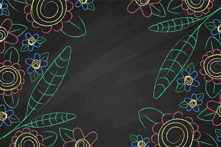 Bezpłatny plik Wektor ręcznie rysowane doodle kwiaty i liście tło