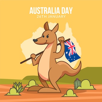 Ręcznie rysowane dzień australii