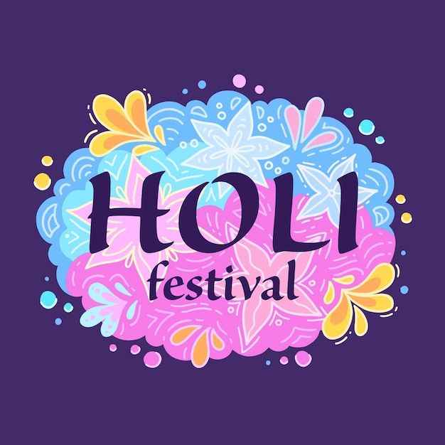 Ręcznie Rysowane Festiwal Holi