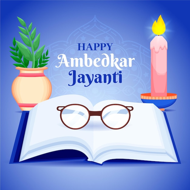 Ręcznie Rysowane Ilustracja Ambedkar Jayanti