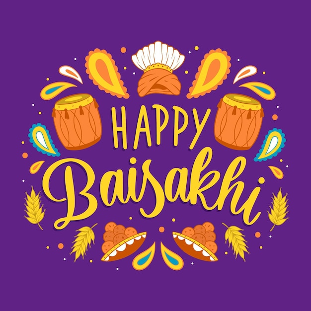 Ręcznie Rysowane Ilustracja Baisakhi