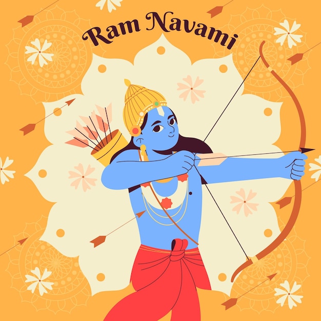 Ręcznie Rysowane Ilustracja Baran Navami