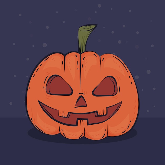 Ręcznie Rysowane Ilustracja Dyni Halloween