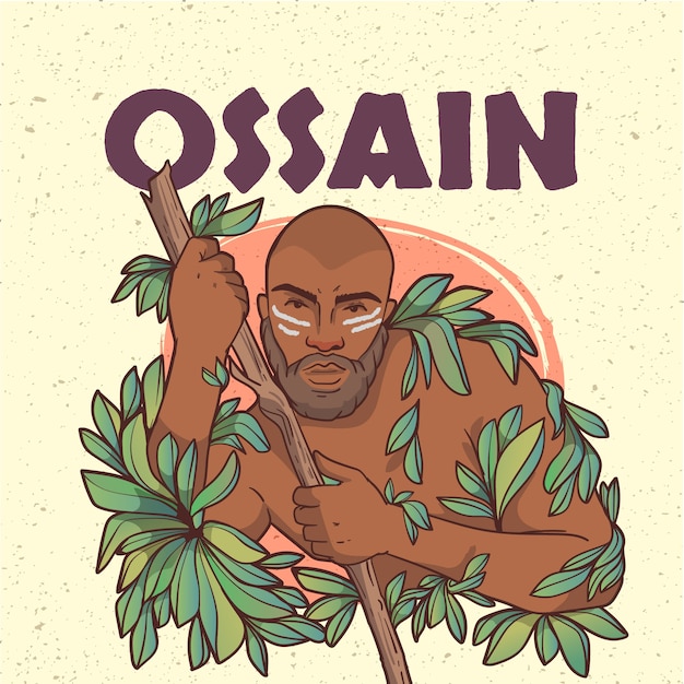 Ręcznie rysowane ilustracja orisha