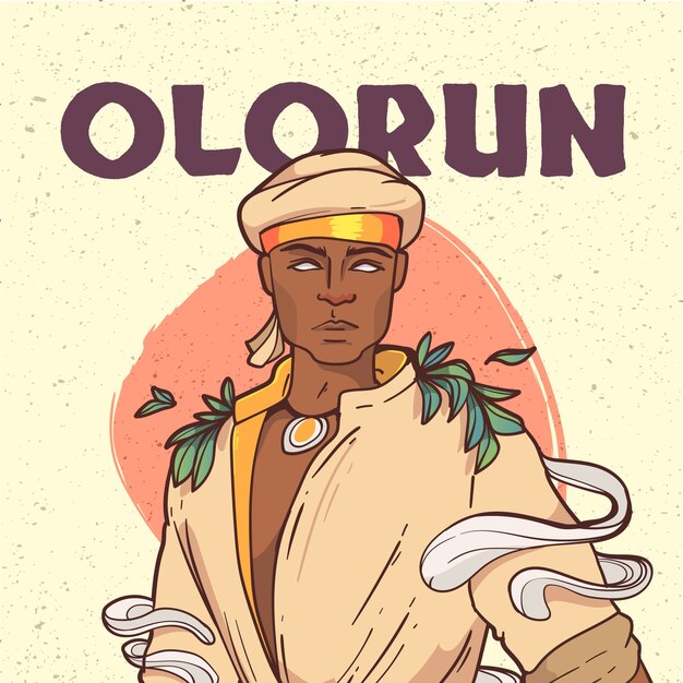 Ręcznie rysowane ilustracja orisha