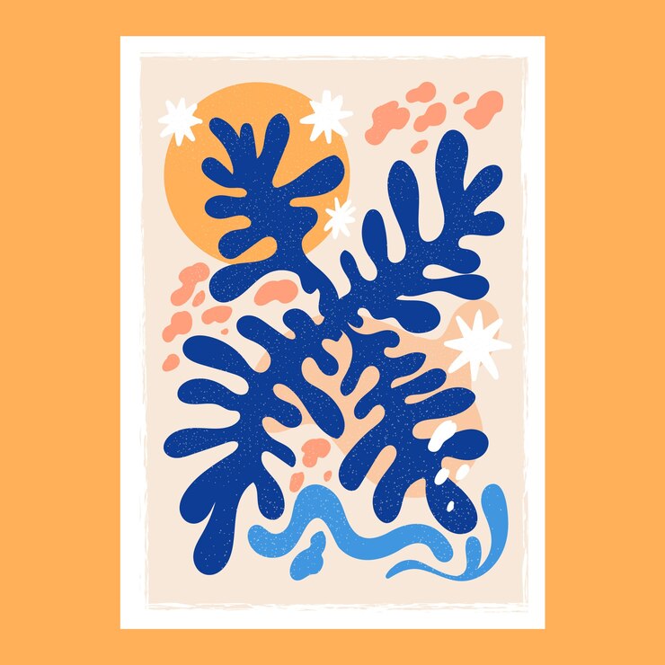 Bezpłatny plik Wektor ręcznie rysowane ilustracja w stylu matisse