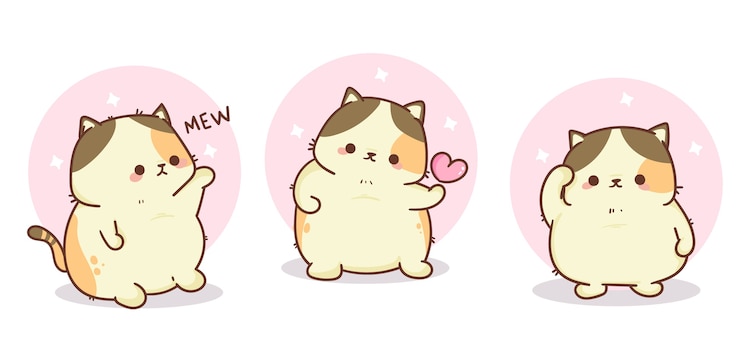 Bezpłatny plik Wektor ręcznie rysowane kawaii obiektów kolekcji