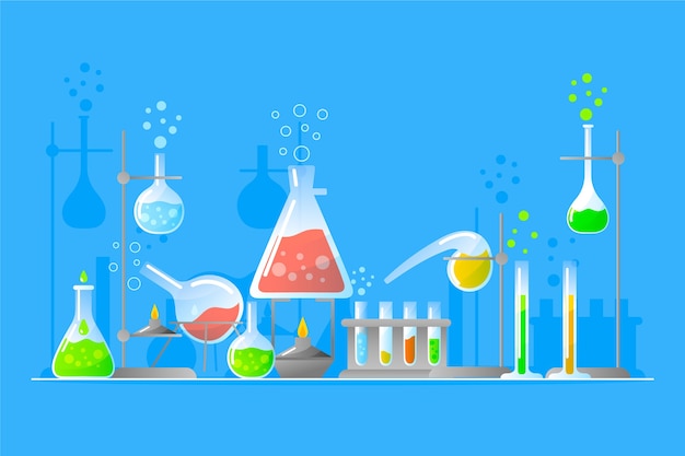 Ręcznie Rysowane Laboratorium Naukowe