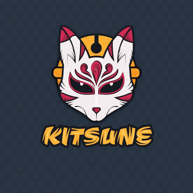 Ręcznie Rysowane Logo Kitsune