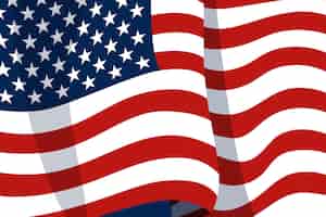 Bezpłatny wektor ręcznie rysowane macha tło flagi amerykańskiej