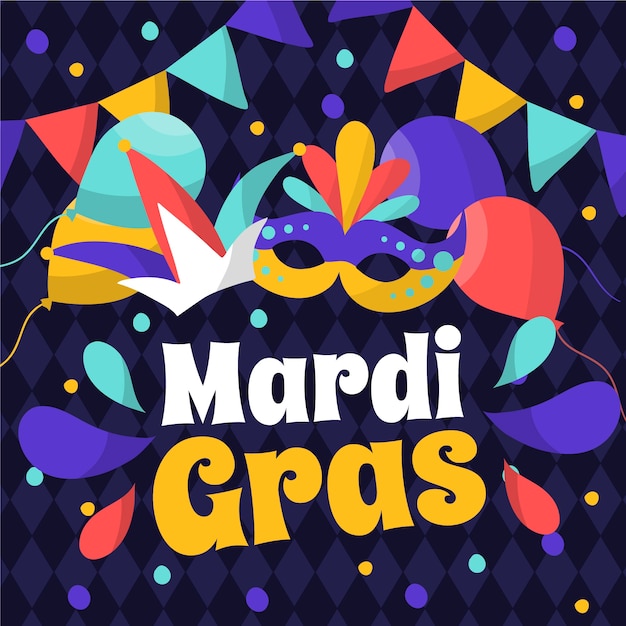 Ręcznie Rysowane Mardi Gras