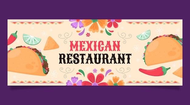 Ręcznie rysowane okładka na Facebooku w restauracji meksykańskiej?