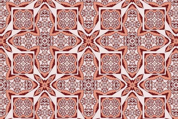 Bezpłatny wektor ręcznie rysowane perski wzór dywanu