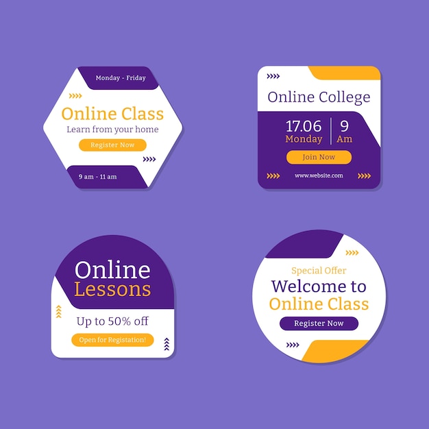Ręcznie rysowane projekt szablonu uczelni online