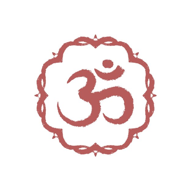 Ręcznie rysowane symbol om