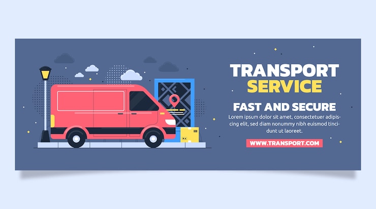 Bezpłatny plik Wektor ręcznie rysowane szablon transportu