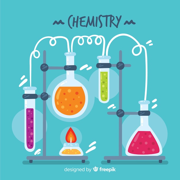 Ręcznie Rysowane Tła Chemii