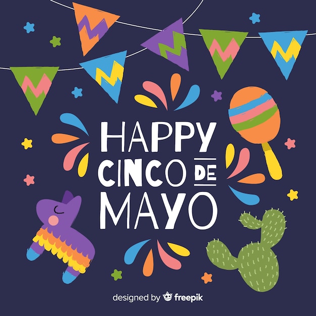 Ręcznie Rysowane Tła Cinco De Mayo