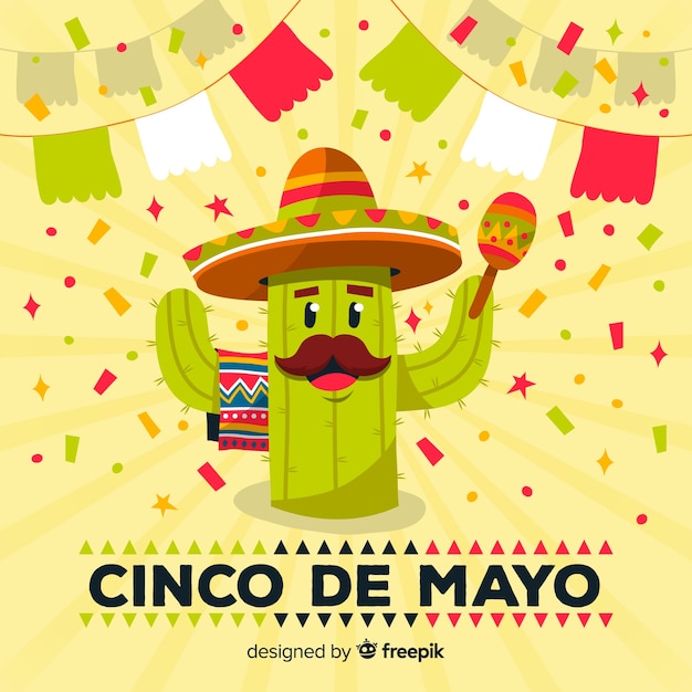 Ręcznie Rysowane Tła Cinco De Mayo