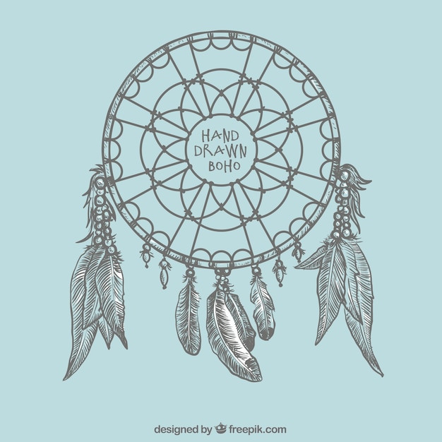 Ręcznie Rysowane Tła Dreamcatcher