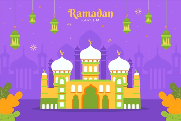 Ręcznie Rysowane Tło Ramadan