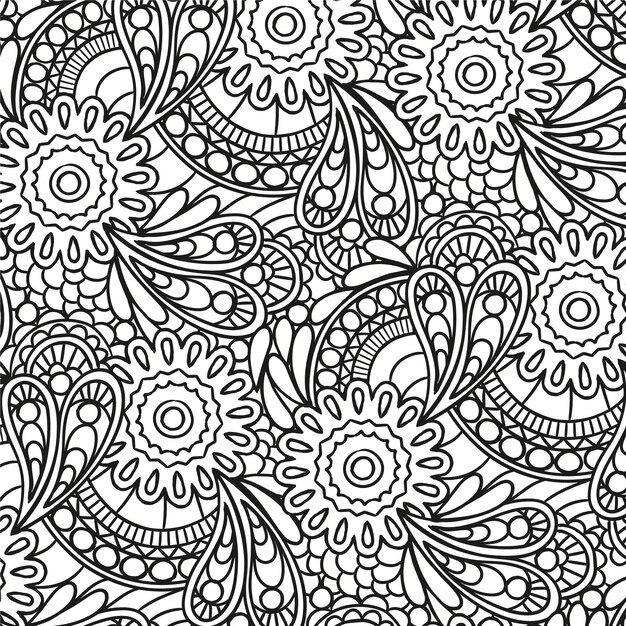 Ręcznie rysowane wzór zen doodle