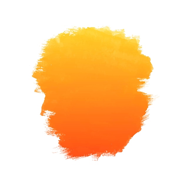 Ręcznie Rysuj żółto-pomarańczowy Wzór Akwareli Pociągnięcia Pędzla Darmowych Wektorów