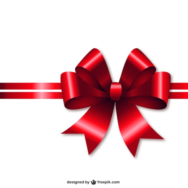 Bezpłatny wektor red christmas ribbon